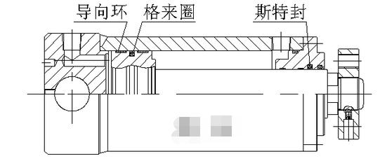 典型的液壓油缸密封件油封密封圈形式之霞板形式密封件結(jié)構(gòu)圖2